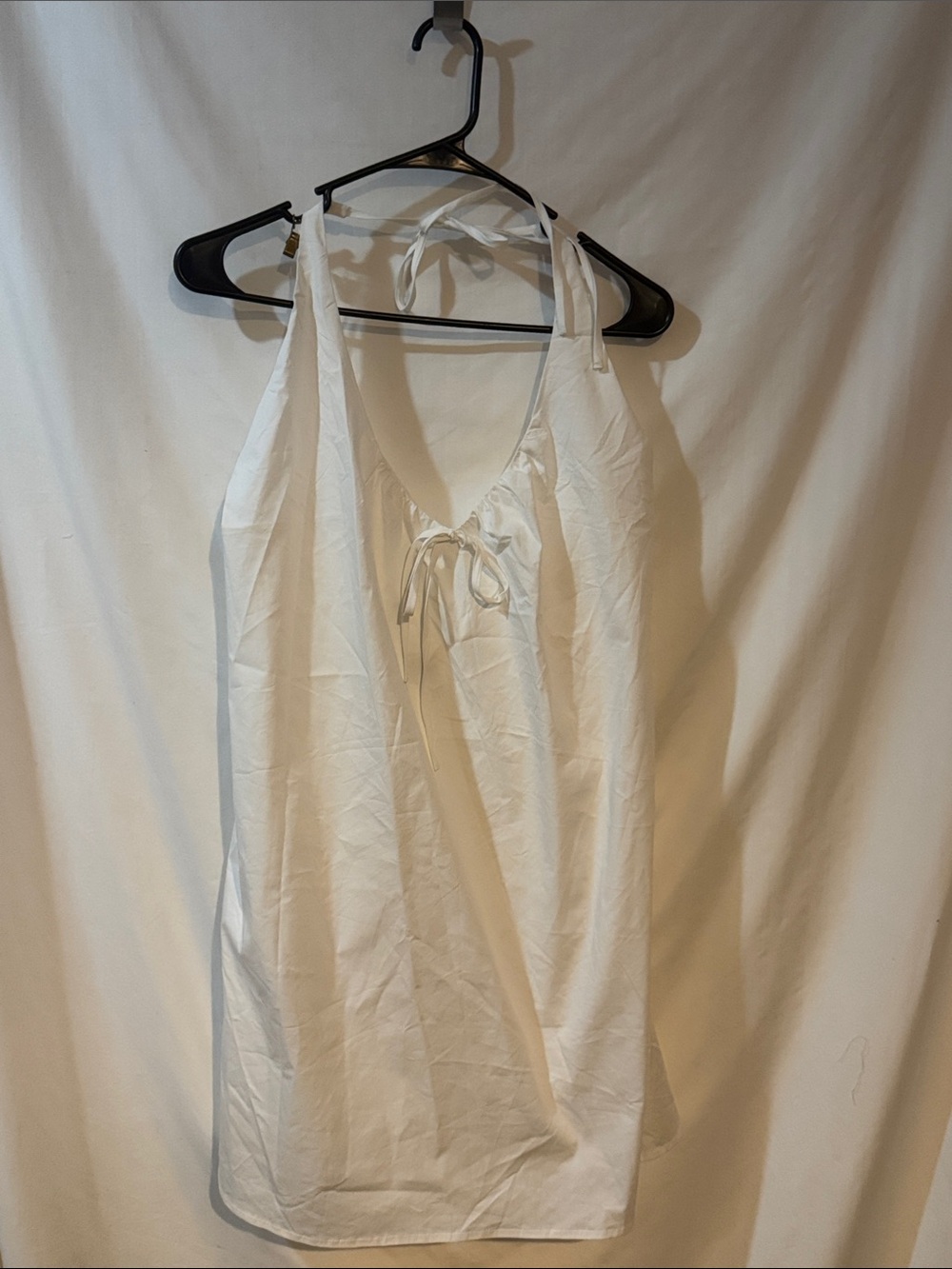 wild fable White Halter Tie-Front Tank